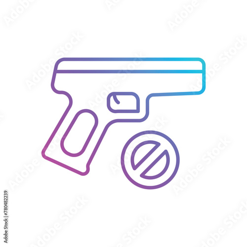 No weapon vector icon photo