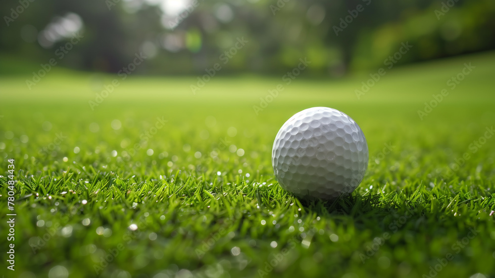 Tee Time: A Close-Up of a Golf Ball
