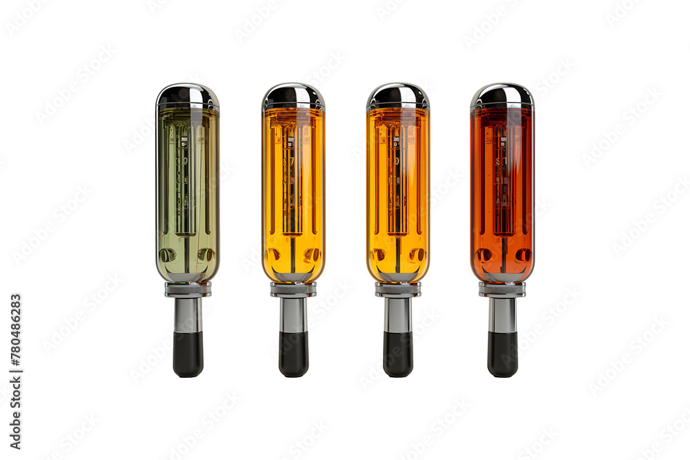 Oil Immersion Heaters on transparent background. - obrazy, fototapety, plakaty 