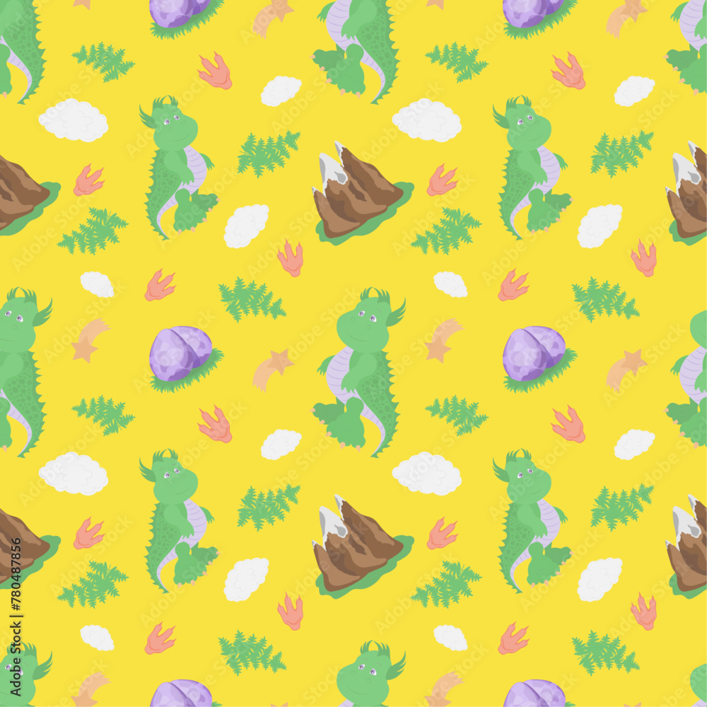 a child's pattern with a dinosaur a child's pattern with a dinosaur