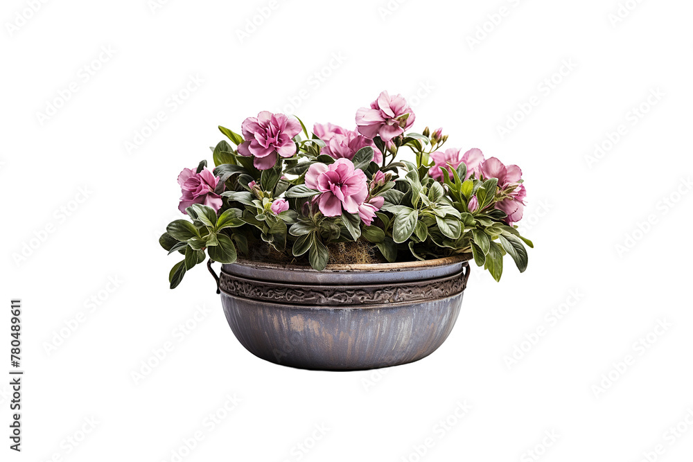 Outdoor Flower Pot on transparent background.