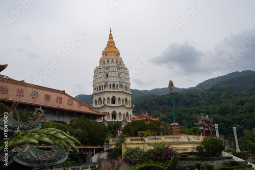 The Chinese Buddhist Temple Kek Lok Si of George Town on Penang in Malaysia Southeast Asia