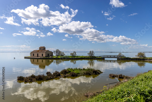 Obraz na płótnie Landscape protection area named Valli di Comacchio in Italy, Europe w salonie