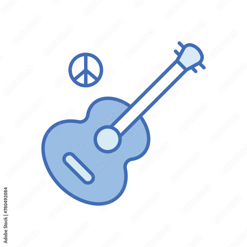 Peace song vector icon