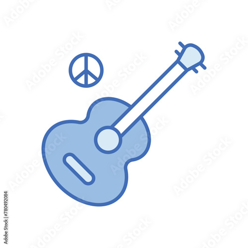 Peace song vector icon