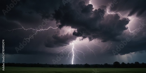 Lightning in the thunderclouds