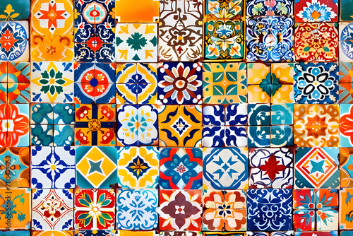 Colorfull patchwork Moroccan stile, seamless pattern