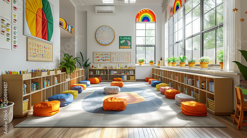 interior of kid classroom