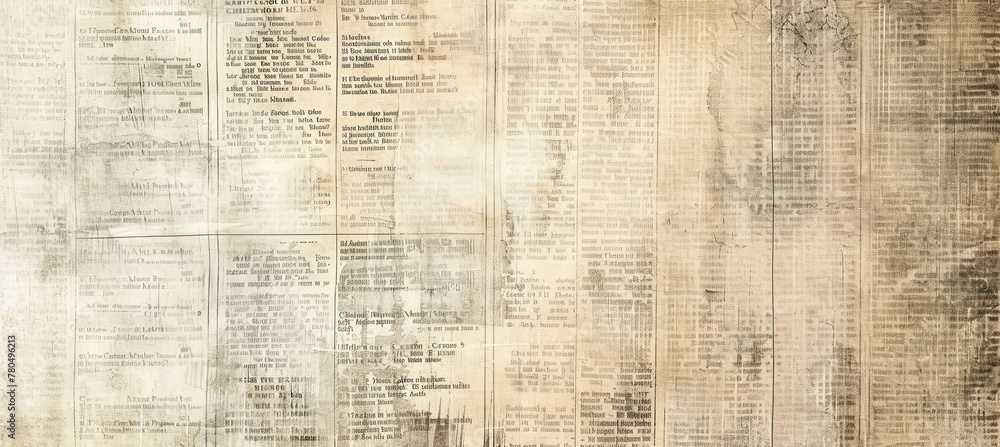 Fototapeta premium Newspaper paper grunge aged newsprint pattern background