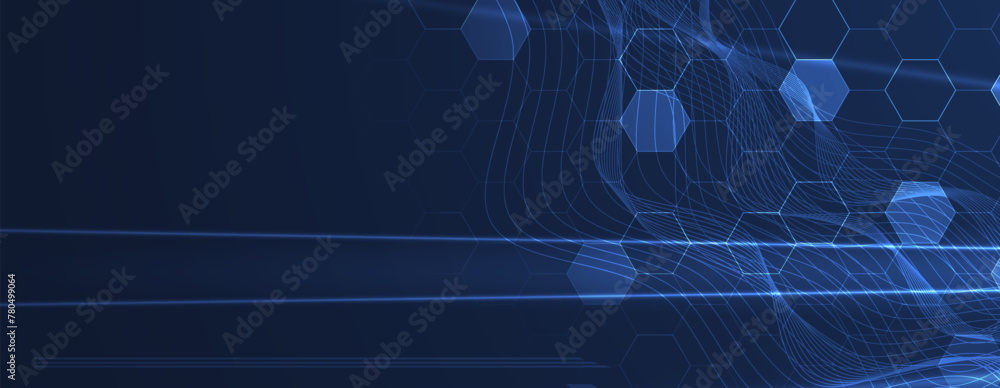 Abstract futuristic fade computer technology business background. Vector Art.