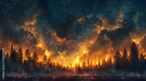 fire in the woods © JennyJane