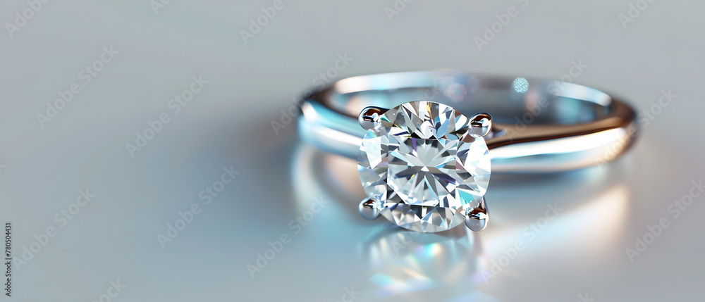 A diamond ring in a studio scene that clearly shows off the details of the ring's design. A diamond ring in a studio scene that clearly shows off the details of the ring's design.
