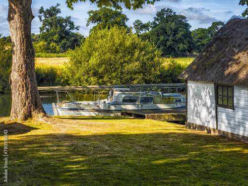 Sailing ship at the River Bure photo