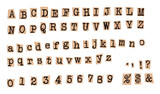 Old Brown Newspaper Cutout Letters Numbers Ransom Note