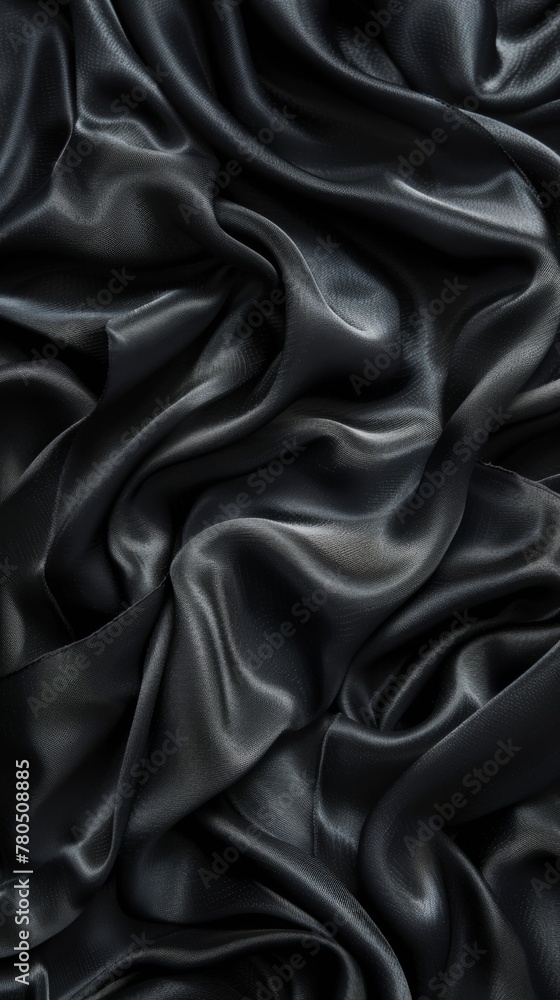 Fototapeta premium black fabric texture background, abstract