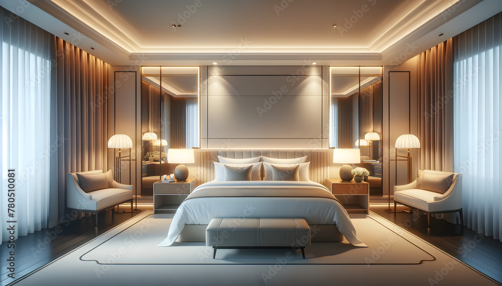 Luxurious Modern Hotel Bedroom Interior Design
Luxurious Modern Hotel Bedroom Interior Design