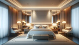 Luxurious Modern Hotel Bedroom Interior Design
