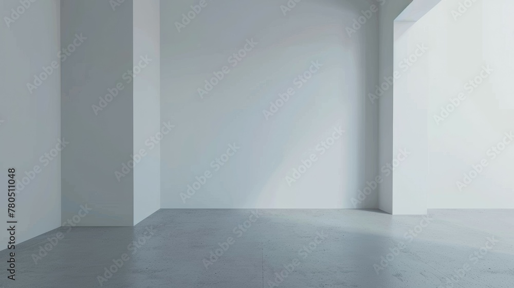 empty room on white background empty room on white background