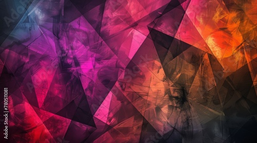dark colored geometric abstract colorful background