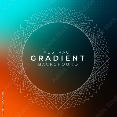 Vibrant Teal Orange Gradient Black Grainy Background Design