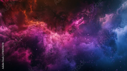 galactic background with colorful