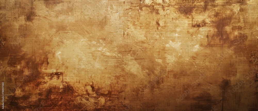 Time-Worn Tales: Aged Grunge Texture on a Vintage Brown Backdrop - Generative AI