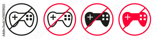 Gaming Restriction Icon for Enforcing No Play Rules