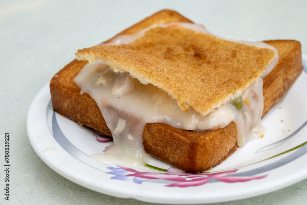 Coffin bread is a famous snack of Tainan in Taiwan. Coffin bread is a famous snack of Tainan in Taiwan.