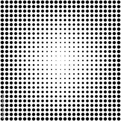 Abstract Halftone Dot Pattern Inverted
