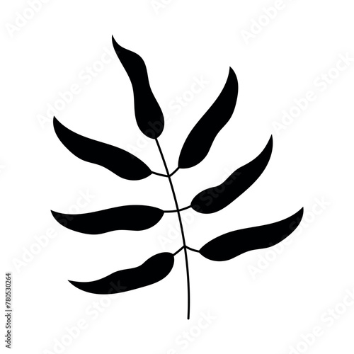 Black Leaf Flower