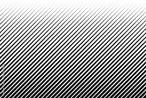 Tableau sur toile Black Lines Thin To Thick Background