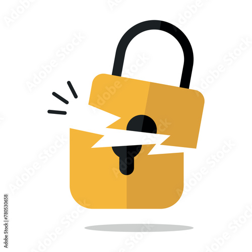 Broken In Half Padlock