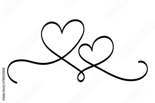 Calligraphy Double Heart