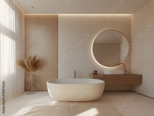 Modern bathroom with luxury interior design