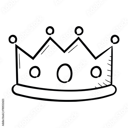 Doodle Crown Black