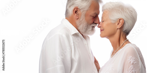 Senior couple in love.