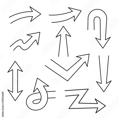 Double Line Arrows Set