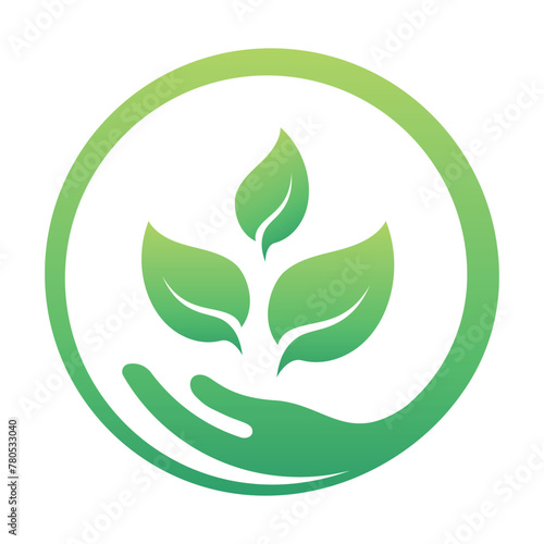 Eco Circle With Hand Logo