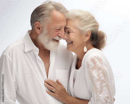 Senior couple in love.