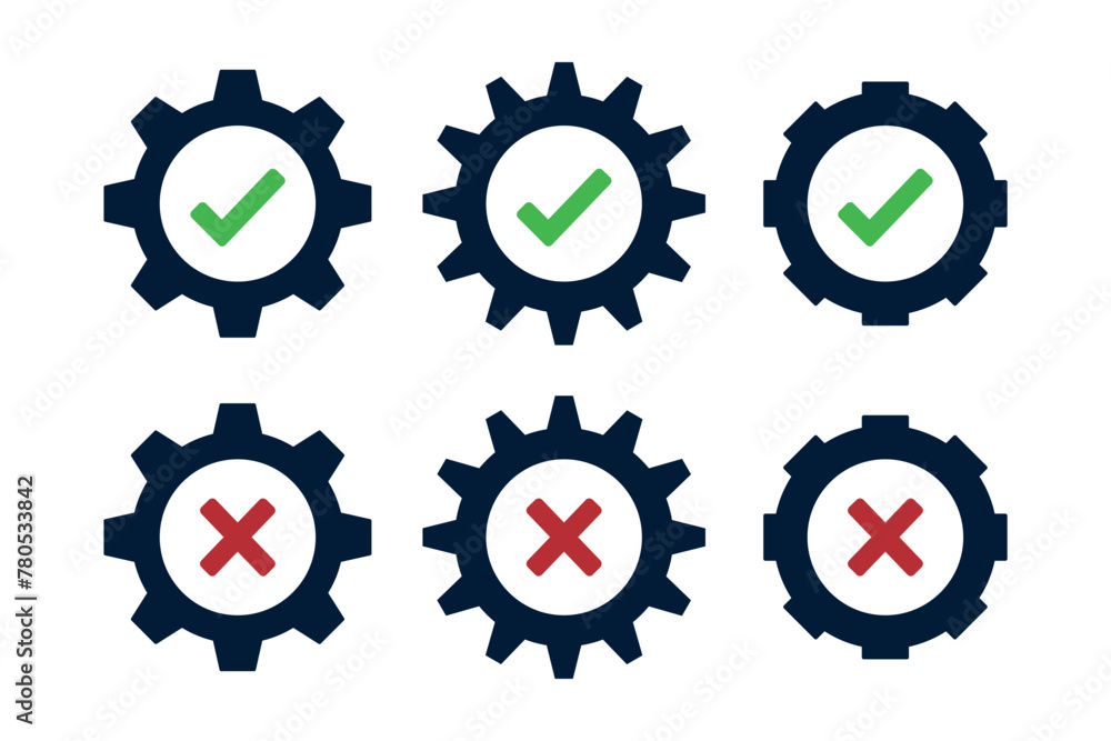 Gear Check Marks And Crosses Gear Check Marks And Crosses