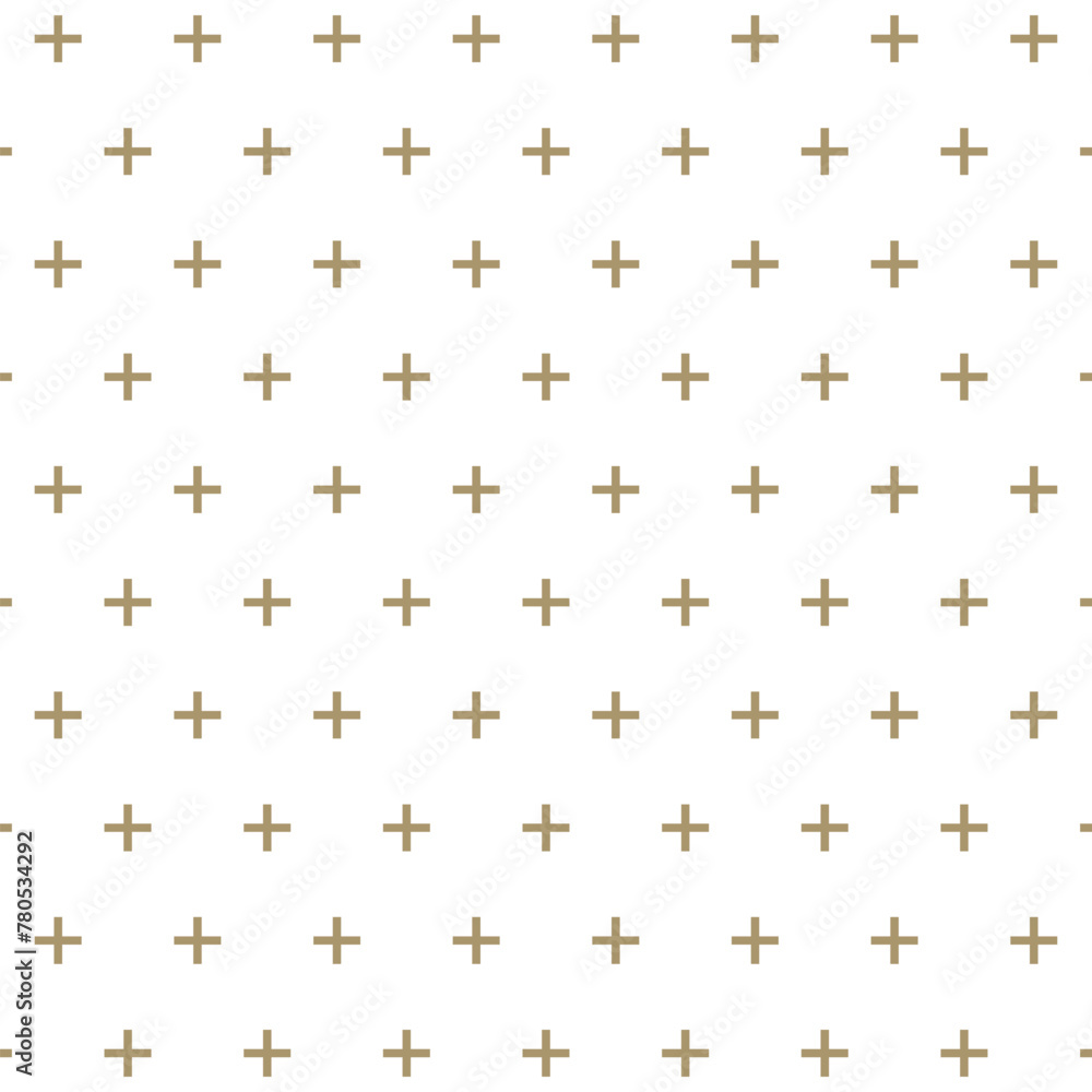 Gold Plus Pattern Background