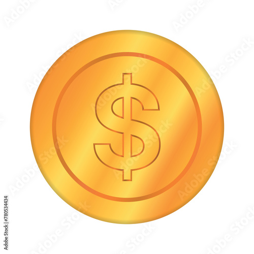 Gradient Gold Coin