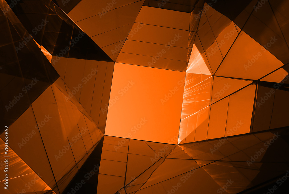 Fototapeta premium Easy Orange Abstract Creative Background Design