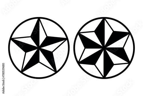Half Glyph Star Circles