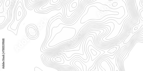 Topographic map background geographic line map with elevation assignments. The black on white contours vector topography stylized height of the lines map.
