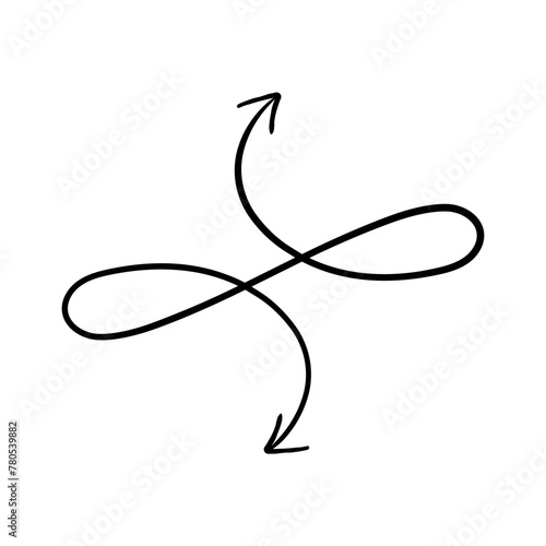 Hand Drawn Infinite Arrow