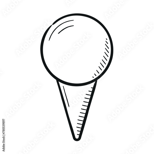 Hand Drawn Location Pin Pointer