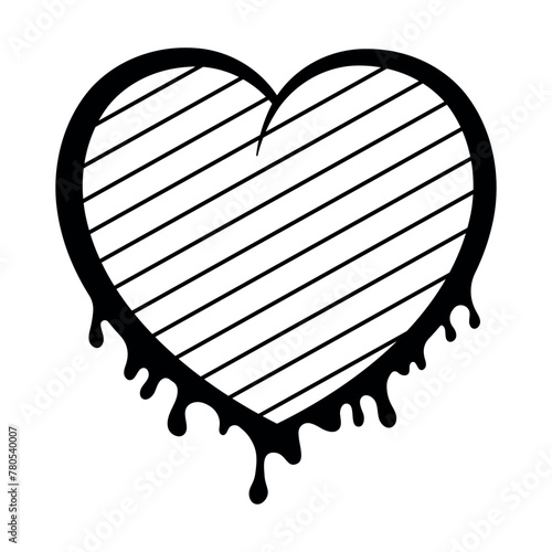 Hand Drawn Sketch Bleeding Heart