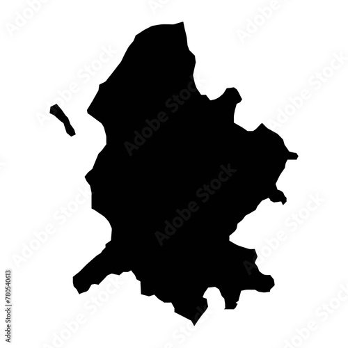 Vesthimmerland Municipality map, administrative division of Denmark. Vector illustration. photo