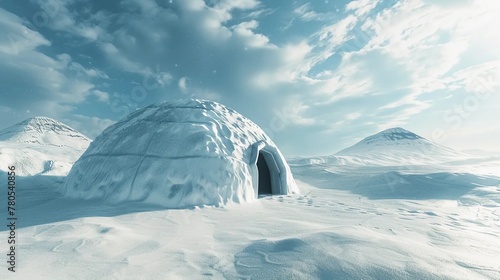 Igloo in a winter scenery © PhotoHunter